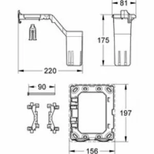 Комплект установки GROHE Fresh для систем инсталляции GROHE Rapid SL (38796000) Комплект установки GROHE Fresh для систем инсталляции GROHE Rapid SL (38796000)
