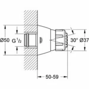 Боковой душ GROHE Relexa Plus 50, 2 режима, хром (28286000) Боковой душ GROHE Relexa Plus 50, 2 режима, хром (28286000)