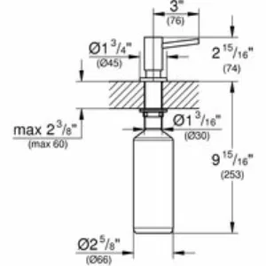 Дозатор жидкого мыла GROHE Cosmopolitan, холодный рассвет матовый, (40535GN0) Дозатор жидкого мыла GROHE Cosmopolitan, холодный рассвет матовый, (40535GN0)