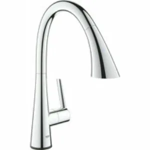Смеситель для кухни GROHE Zedra Touch сенсорный с вытяжным душем 3jet, хром (30219002) Смеситель для кухни GROHE Zedra Touch сенсорный с вытяжным душем 3jet, хром (30219002)