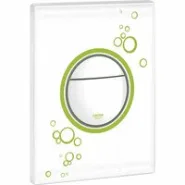 Панель смыва для унитаза GROHE Nova Cosmopolitan Print, 3 режима, белая луна (38847LS0)
