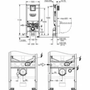 Система инсталляции GROHE Rapid SLX 3 в 1 для подвесного унитаза (39598000) Система инсталляции GROHE Rapid SLX 3 в 1 для подвесного унитаза (39598000)