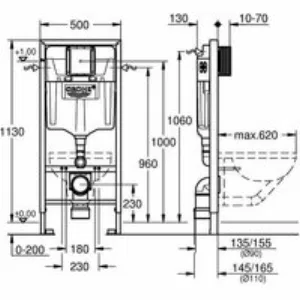 Система инсталляции для унитаза GROHE Rapid SL (38528001) Система инсталляции для унитаза GROHE Rapid SL (38528001)