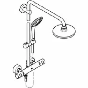 Душевая система GROHE Euphoria System 180 с термостатом для душа, хром (27296001) Душевая система GROHE Euphoria System 180 с термостатом для душа, хром (27296001)