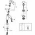 Смеситель для раковины GROHE Eurosmart с нажимным донным клапаном, M-Size, хром (23923002) Смеситель для раковины GROHE Eurosmart с нажимным донным клапаном, M-Size, хром (23923002)