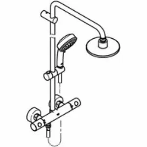 Душевая система GROHE Tempesta Cosmopolitan 160 с термостатом для душа, хром (27922000) Душевая система GROHE Tempesta Cosmopolitan 160 с термостатом для душа, хром (27922000)
