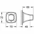 Держатель настенный для ручного душа GROHE Grandera, хром (27969000) Держатель настенный для ручного душа GROHE Grandera, хром (27969000)
