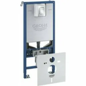 Система инсталляции для унитаза GROHE Rapid SLX 4 в 1 и панелью смыва Skate Cosmopolitan, хром (NW0047) Система инсталляции для унитаза GROHE Rapid SLX 4 в 1 и панелью смыва Skate Cosmopolitan, хром (NW0047)