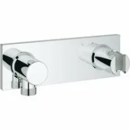 Держатель настенный для ручного душа GROHE Grohtherm F с подключением для душевого шланга, хром (27621000)