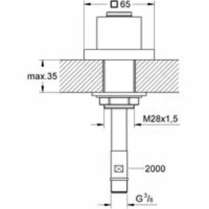 Вывод для ручного выдвижного душа GROHE Cube, 2000 мм шланг в комплекте, хром (27531000) Вывод для ручного выдвижного душа GROHE Cube, 2000 мм шланг в комплекте, хром (27531000)