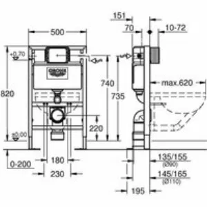 Система инсталляции для унитаза GROHE Rapid SL (38587000) Система инсталляции для унитаза GROHE Rapid SL (38587000)