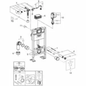 Система инсталляции для унитаза GROHE Rapid SL (38587000) Система инсталляции для унитаза GROHE Rapid SL (38587000)