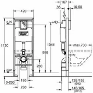 Система инсталляции для унитаза GROHE Rapid SL для людей с ограниченными возможностями (38675001) Система инсталляции для унитаза GROHE Rapid SL для людей с ограниченными возможностями (38675001)
