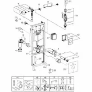 Комплект инсталляции для унитаза GROHE Rapid SL 3 в 1 с панелью смыва Skate Air, альпин-белый (38722001) Комплект инсталляции для унитаза GROHE Rapid SL 3 в 1 с панелью смыва Skate Air, альпин-белый (38722001)