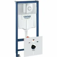 Комплект инсталляции для унитаза GROHE Rapid SL 4 в 1 с панелью смыва Nova Cosmopolitan, хром (38813001)