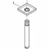 Душевой кронштейн потолочный GROHE Rainshower neutral 151 мм, хром (27485000) Душевой кронштейн потолочный GROHE Rainshower neutral 151 мм, хром (27485000)