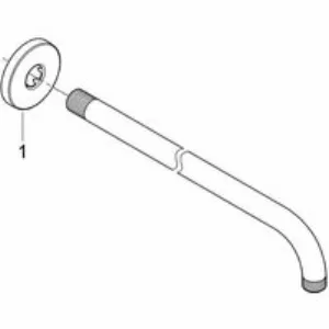 Душевой кронштейн GROHE Rainshower 380 мм, хром (28361000) Душевой кронштейн GROHE Rainshower 380 мм, хром (28361000)