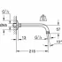 Душевой кронштейн GROHE Relexa 200 мм, хром (27406000) Душевой кронштейн GROHE Relexa 200 мм, хром (27406000)