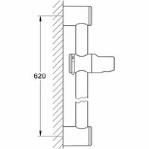 Душевая штанга GROHE Relexa neutral 600 мм, хром (28620000) Душевая штанга GROHE Relexa neutral 600 мм, хром (28620000)