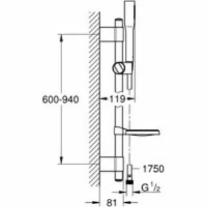 Душевой гарнитур GROHE Euphoria Cosmopolitan Stick с мыльницей, 1 режим струи, душевая штанга 900 мм, 9,5 л/мин, хром (27368000) Душевой гарнитур GROHE Euphoria Cosmopolitan Stick с мыльницей, 1 режим струи, душевая штанга 900 мм, 9,5 л/мин, хром (27368000)