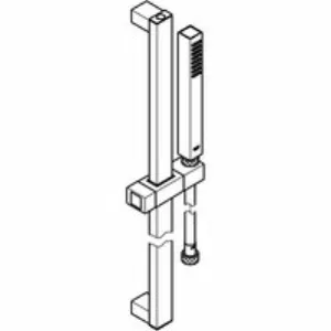 Душевой гарнитур GROHE Euphoria Cube Stick, 1 режим струи, душевая штанга 900 мм, 15 л/мин, хром (27700000) Душевой гарнитур GROHE Euphoria Cube Stick, 1 режим струи, душевая штанга 900 мм, 15 л/мин, хром (27700000)