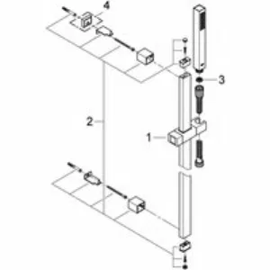 Душевой гарнитур GROHE SPA Euphoria Cube+ Stick, 1 режим струи, душевая штанга 600 мм, 9,5 л/мин, хром (27891000) Душевой гарнитур GROHE SPA Euphoria Cube+ Stick, 1 режим струи, душевая штанга 600 мм, 9,5 л/мин, хром (27891000)