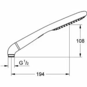 Ручной душ GROHE Rainshower Eco 120, 2 режима, хром (27274000) Ручной душ GROHE Rainshower Eco 120, 2 режима, хром (27274000)