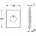 Панель смыва для унитаза GROHE Skate, 1 режим, хром (37547000) Панель смыва для унитаза GROHE Skate, 1 режим, хром (37547000)