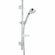 Душевой гарнитур GROHE Relexa Ultra 100 с мыльницей, 3 режима струи, душевая штанга 600 мм, 5 л/мин, хром (27132000)