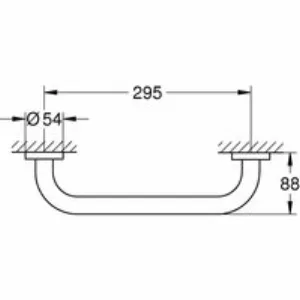 Ручка для ванной GROHE Essentials 300 мм, никель матовый (40421EN1) Ручка для ванной GROHE Essentials 300 мм, никель матовый (40421EN1)