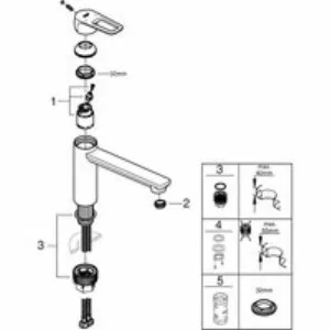 Смеситель для кухни GROHE BauLoop, хром (31706000) Смеситель для кухни GROHE BauLoop, хром (31706000)