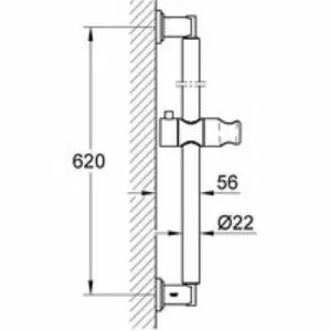 Душевой гарнитур GROHE Sena Stick, 1 режим струи, душевая штанга 600 мм, 9,5 л/мин, хром (28581000) Душевой гарнитур GROHE Sena Stick, 1 режим струи, душевая штанга 600 мм, 9,5 л/мин, хром (28581000)