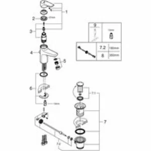 Смеситель для раковины GROHE Start Flow, хром (23809000) Смеситель для раковины GROHE Start Flow, хром (23809000)