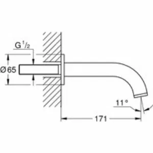 Излив для ванны GROHE Atrio, теплый закат глянец (13139DA3) Излив для ванны GROHE Atrio, теплый закат глянец (13139DA3)