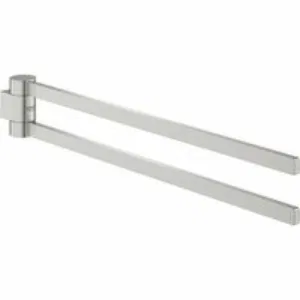 Держатель для полотенца GROHE Selection 400 мм, двойной, поворотный, суперсталь (41063DC0) Держатель для полотенца GROHE Selection 400 мм, двойной, поворотный, суперсталь (41063DC0)