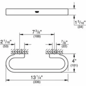 Ручка для ванной GROHE Selection 300 мм, темный графит матовый (41064AL0) Ручка для ванной GROHE Selection 300 мм, темный графит матовый (41064AL0)