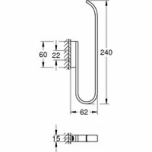 Держатель запасного рулона бумаги GROHE Selection, темный графит глянец (41067A00) Держатель запасного рулона бумаги GROHE Selection, темный графит глянец (41067A00)