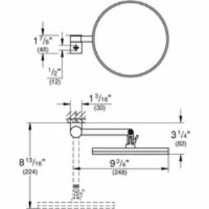 Косметическое зеркало GROHE Selection, никель глянец (41077BE0) Косметическое зеркало GROHE Selection, никель глянец (41077BE0)