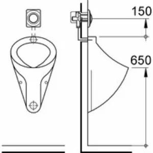 Панель смыва для писсуара GROHE Surf, альпин-белый (37018SH0) Панель смыва для писсуара GROHE Surf, альпин-белый (37018SH0)
