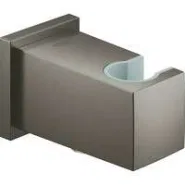 Подключение для душевого шланга с держателем для ручного душа GROHE Euphoria Cube, темный графит матовый (26370AL0)