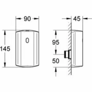 Панель смыва для писсуара GROHE Tectron инфракрасная, питание от батареи 6V, хром (37751001) Панель смыва для писсуара GROHE Tectron инфракрасная, питание от батареи 6V, хром (37751001)