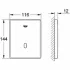 Панель смыва для писсуара GROHE Tectron Skate, 1 режим, нержавеющая сталь (37324SD1) Панель смыва для писсуара GROHE Tectron Skate, 1 режим, нержавеющая сталь (37324SD1)