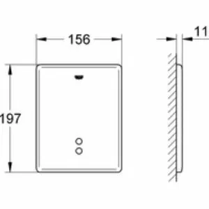 Панель смыва для писсуара GROHE Tectron Skate инфракрасная, питание от сети 230V, хром (37749000) Панель смыва для писсуара GROHE Tectron Skate инфракрасная, питание от сети 230V, хром (37749000)