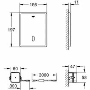 Панель смыва для унитаза GROHE Tectron Skate, 1 режим, нержавеющая сталь (38698SD1) Панель смыва для унитаза GROHE Tectron Skate, 1 режим, нержавеющая сталь (38698SD1)