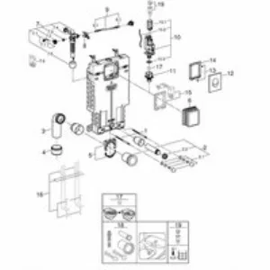 Инсталляционный комплект для унитаза GROHE Uniset для обмуровки с панелью смыва, хром (38723001) Инсталляционный комплект для унитаза GROHE Uniset для обмуровки с панелью смыва, хром (38723001)