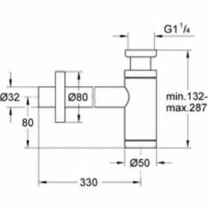 Сифон для раковины GROHE 1 1/4, хром (28912000) Сифон для раковины GROHE 1 1/4, хром (28912000)