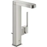 Смеситель для раковины GROHE Plus с донным клапаном, L-Size, суперсталь (23851DC3)