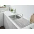 Мойка из нержавеющей стали с корзинчатым вентилем GROHE K500, 100/50 (31563SD1) Мойка из нержавеющей стали с корзинчатым вентилем GROHE K500, 100/50 (31563SD1)