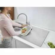 Мойка GROHE K200 60-S 96.5/50 1.5 оборачиваемая с корзинчатым вентилем, нержавеющая сталь (31564SD1)