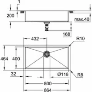 Мойка GROHE K700, нержавеющая сталь (31580SD1) Мойка GROHE K700, нержавеющая сталь (31580SD1)